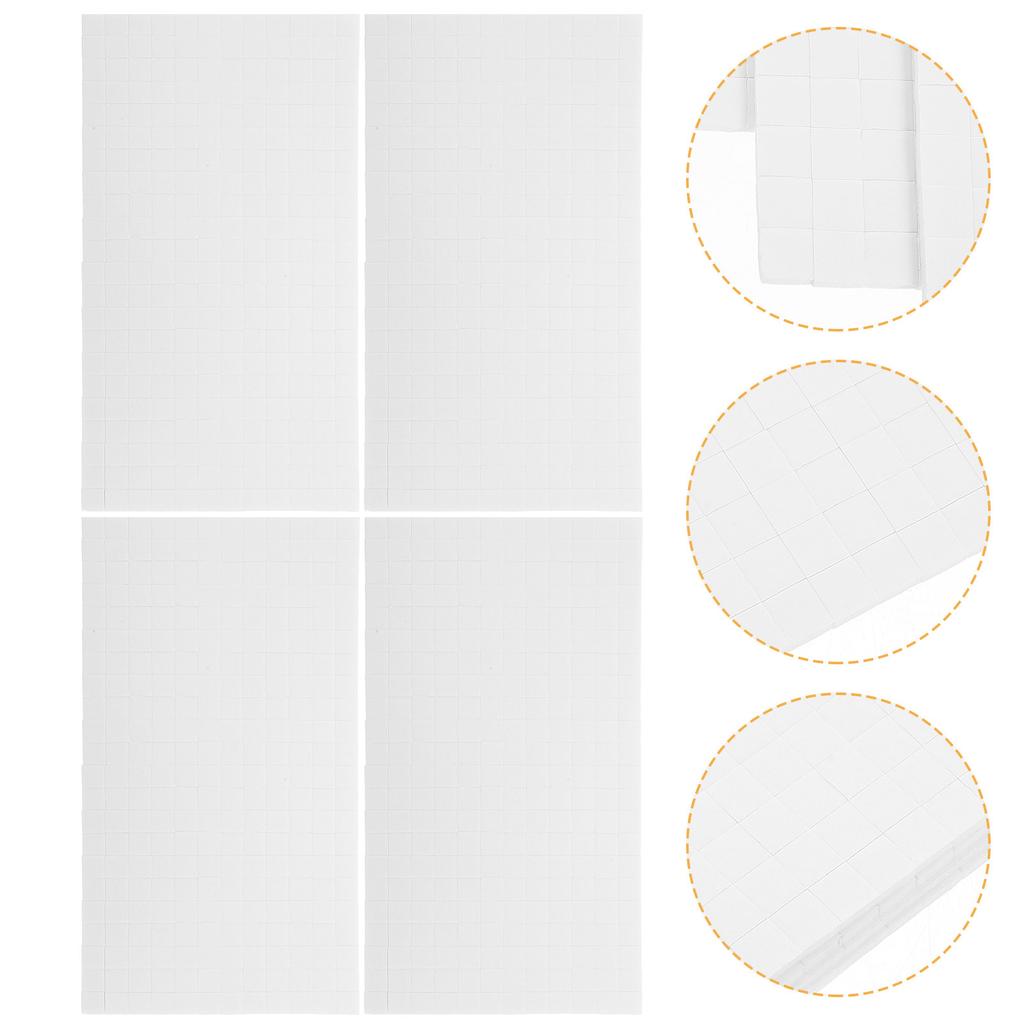 5 Sheets Foam Squares Dual Adhesive Mounts for Crafts Scrapbook DIY Projects Card Making Supplies Craft Foam Adhesive