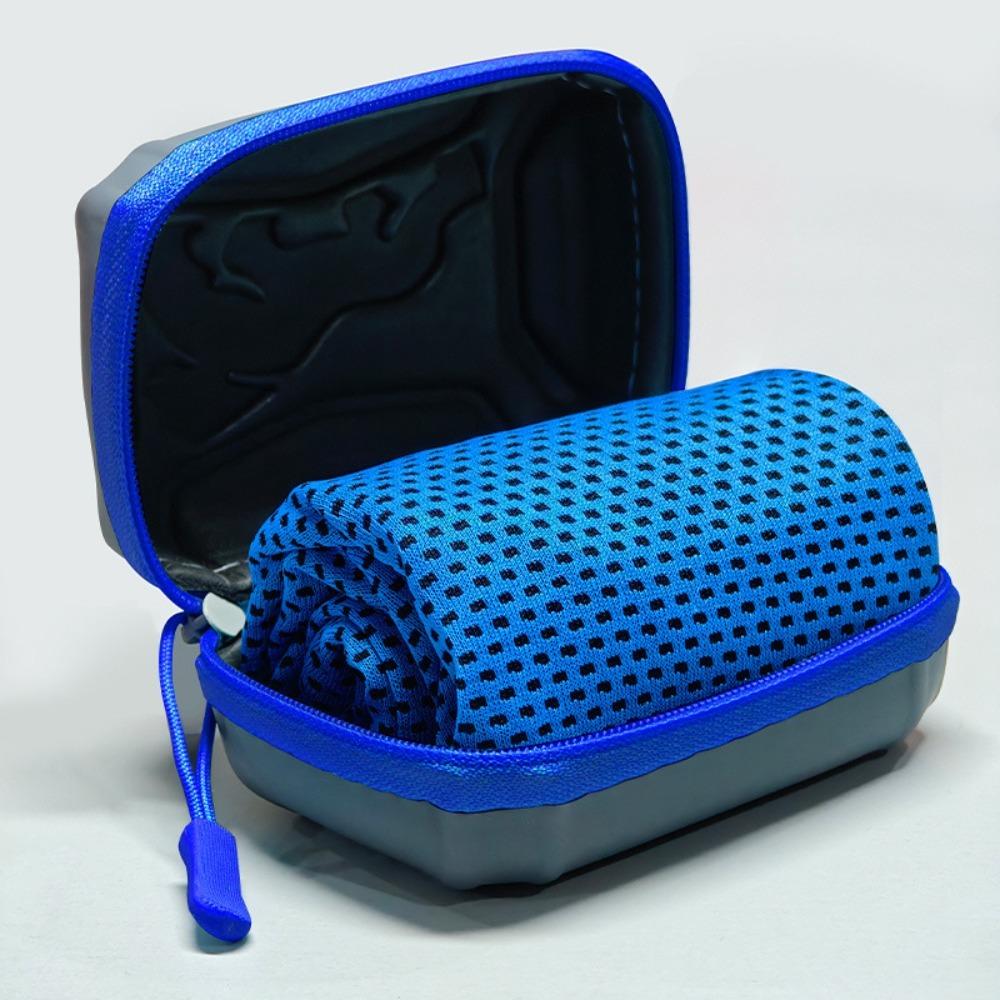 Portable Polyester Cooling Towel EVA Case Absorbent Quick Dry Towel Microfiber Ice Towel Outdoor