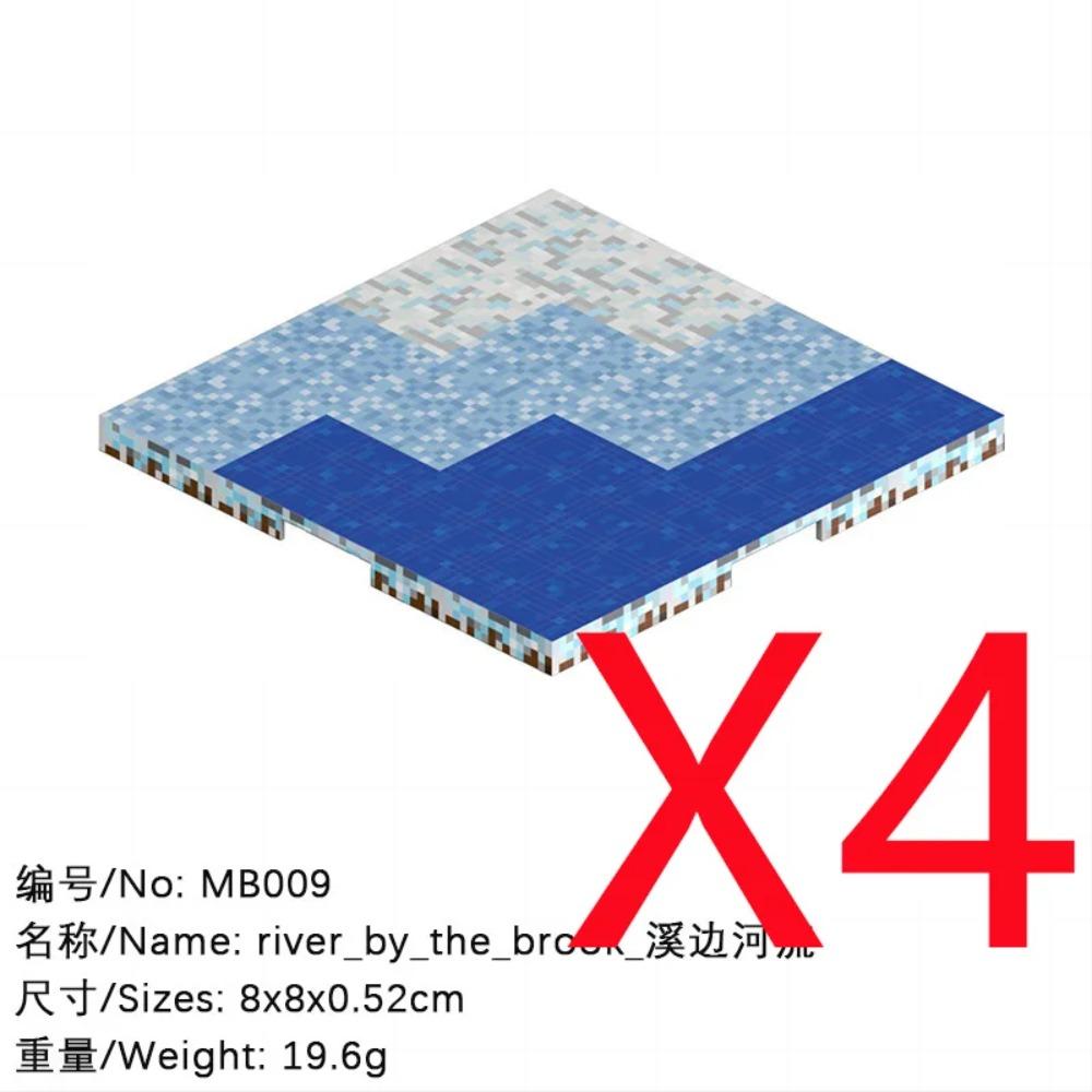 Animal Wheat Block Scene Building Mine World Magnetic Base Plate Magnetic Building Block Toys Children's Toys Gift DIY 2CM X045