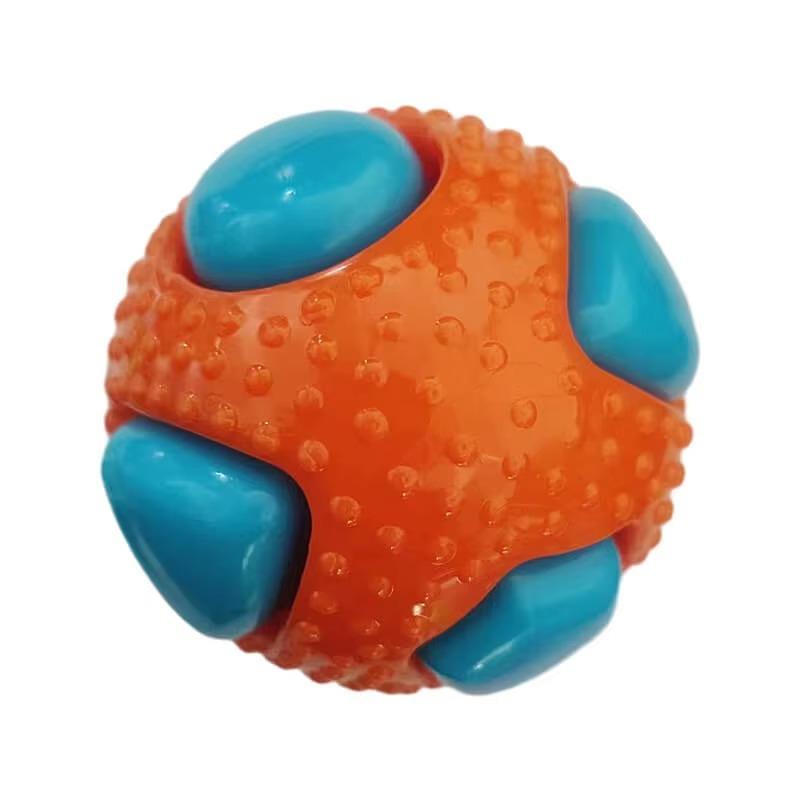Pet TPR Toy Ball Interaction Pets Relieving Boredom Bite Resistance Small Medium-sized Dog Grinding Sleeping Venting Ball Flash