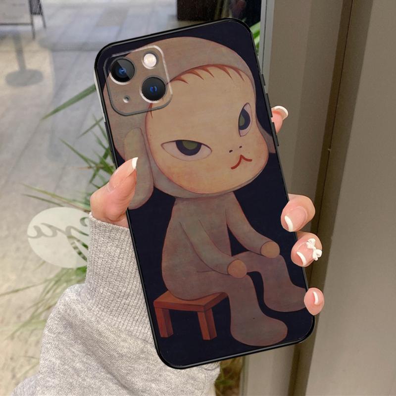 Yoshitomo Nara Case For iPhone 16 Pro Max 15 14 12 11 13 17 Pro Max Plus 12 13 Mini 16e 17 Air Back Cover