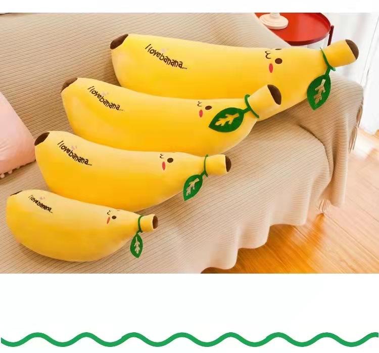 Banana-Shaped Plush Pillow, Long Sleeping Stuffed Toy