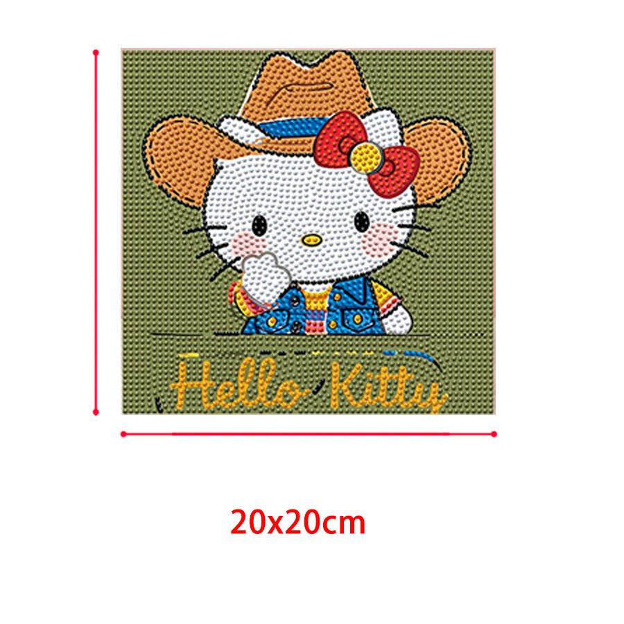 Sanrio Hello Kitty Crystal Diamond Decorative Painting 5D DIY Cross Embroidery Kit Art Painting Frame Hanging Painting Gift