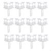 62KD 12/60Pcs Universally Vertical Blind Repair Carriers with Stem Set Blinds Replacement Repairing Parts Window Curtain Kits