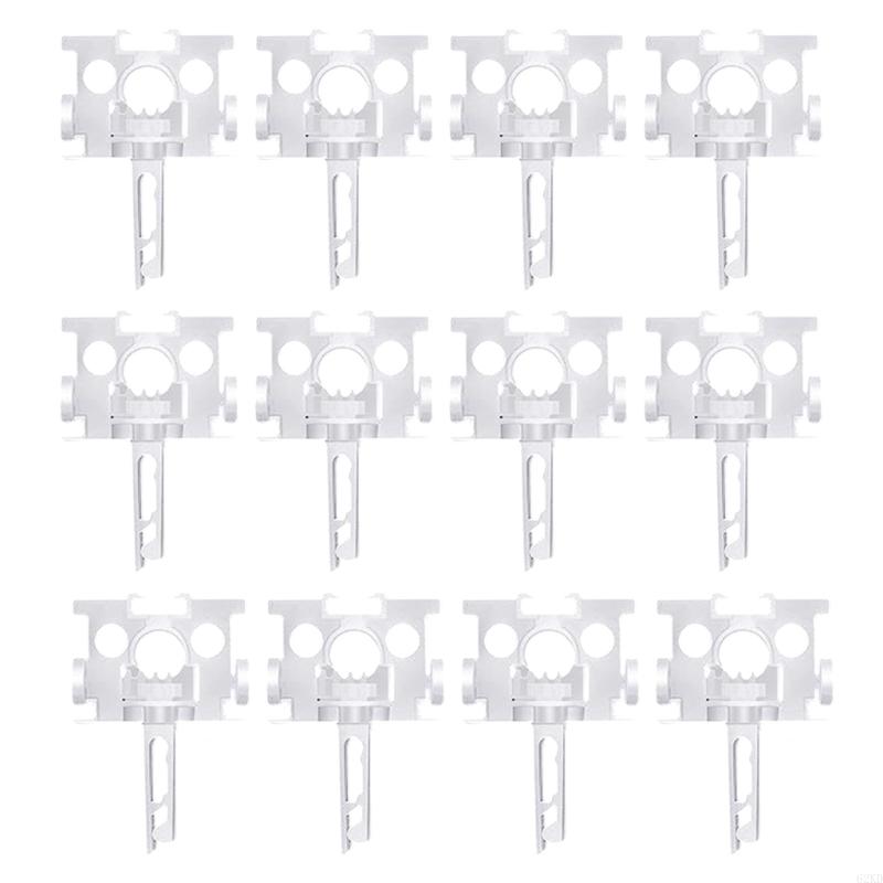 62KD 12/60Pcs Universally Vertical Blind Repair Carriers with Stem Set Blinds Replacement Repairing Parts Window Curtain Kits