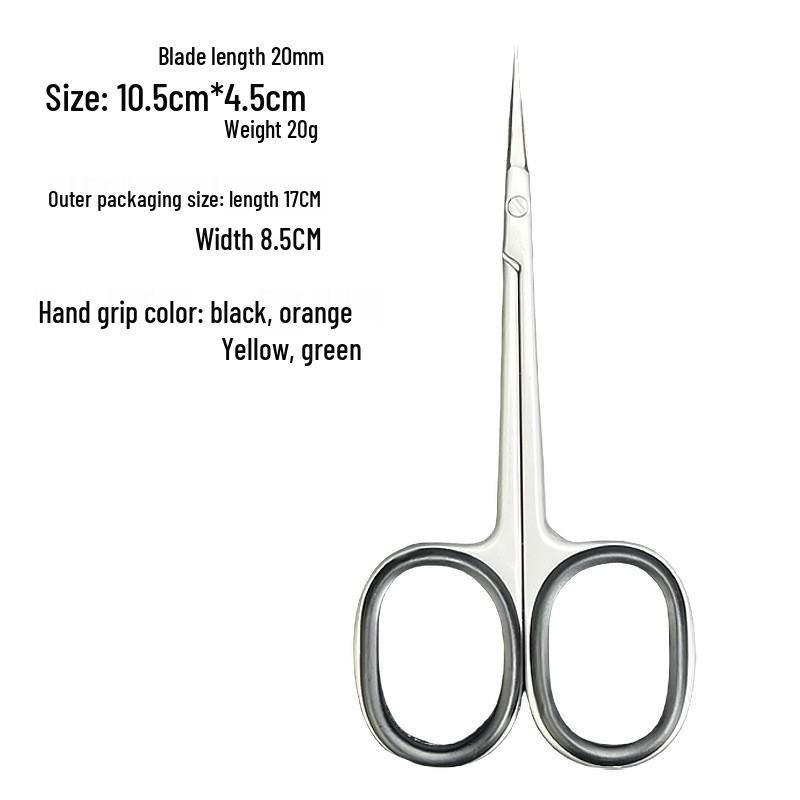 Professional Precision Eagle Beak Manicure Clippers - Stainless Steel Curved Scissors for Dead Skin