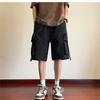 Working Shorts Men's Summer Thin Ice Silk 5-crop Pants Loose Large Size Men's American Sports Beach Pants