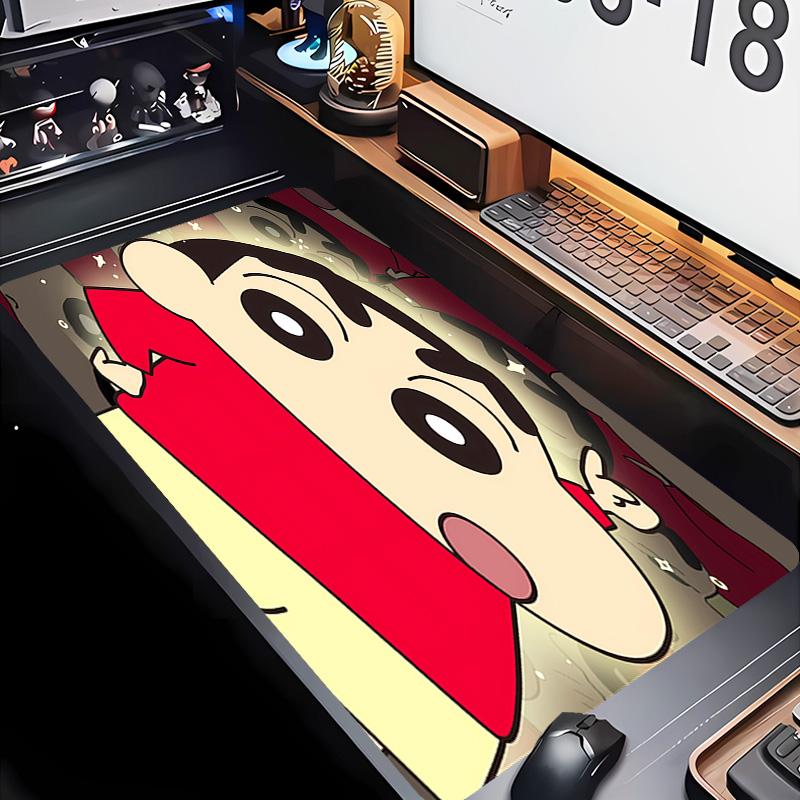Crayon Shin-chan Theme Premium Non-slip Mouse Pad with Stitched Edges,Durable Rubber Material,for Desktop & Gaming Great Gifts