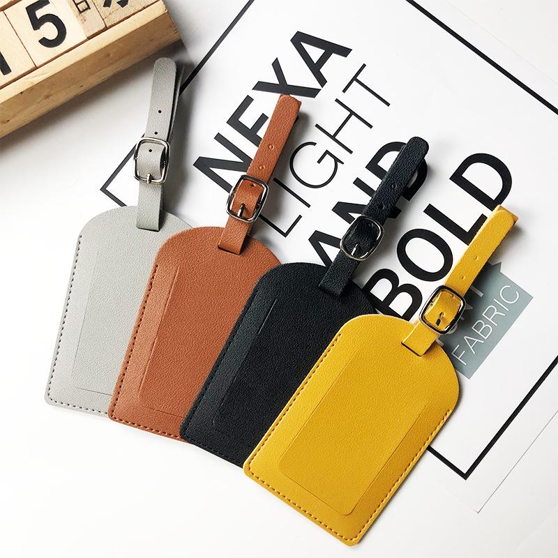Creative Multi-Color Airplane Boarding Pass Luggage Tag - PU Leather