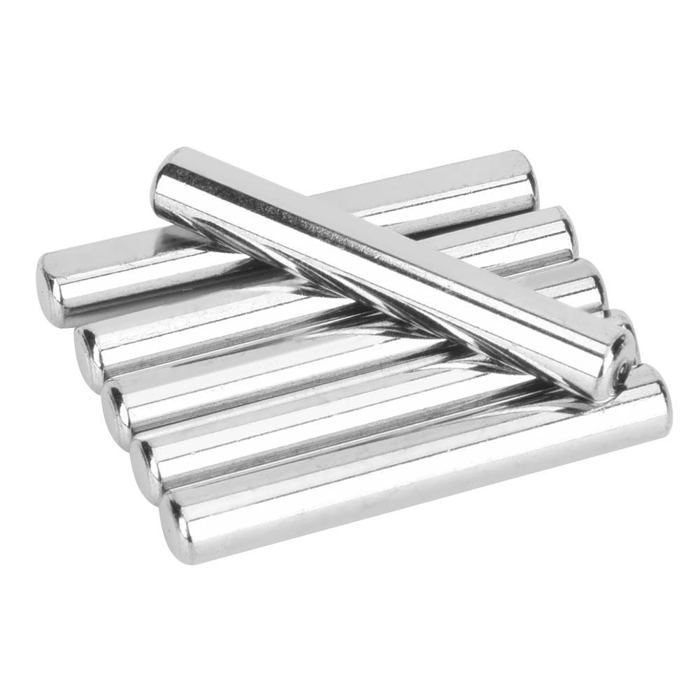 6pcs Stainless Steel D-Shaft Toy Car Gear Axle Industrial Robot Parts 40mm x 6mm