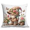 New Watercolor Spring Garden Elf Pillowcase Home Sofa Cushion Pillowcase