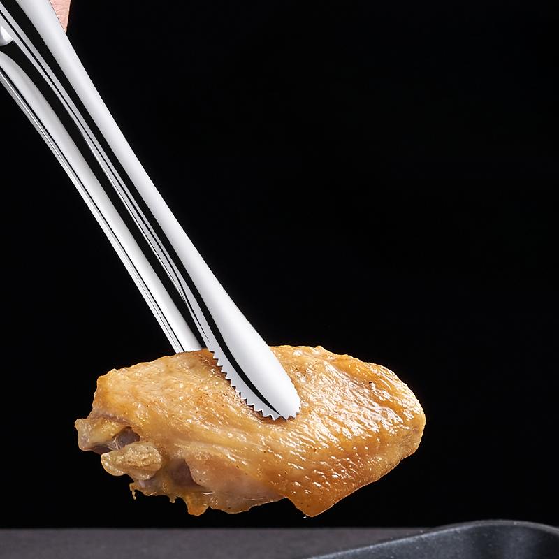Stainless Steel Barbecue Tongs Kitchen Steaks Special Clip Household Extended Thickening Food Tongs Anti-scalding Barbecue Clip