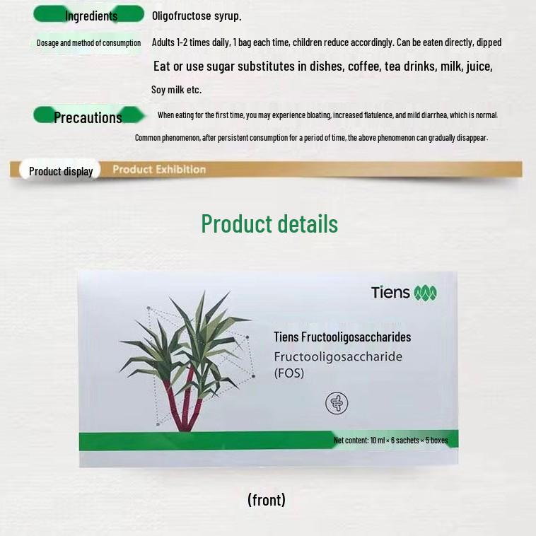 Tiens Fructooligosaccharides & Fructans - New Batch: September 2024