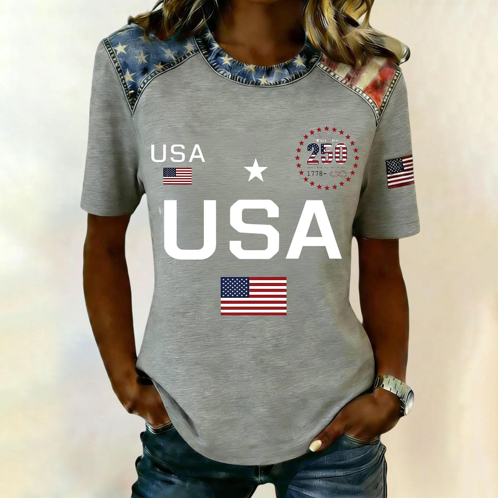 

Стильная женская повседневная блузка с принтом в виде звезд XL