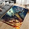 "War Thunder Themed Rug Decor" Non-slip Rug Suitable for Living Room and Bedroom Sofas.