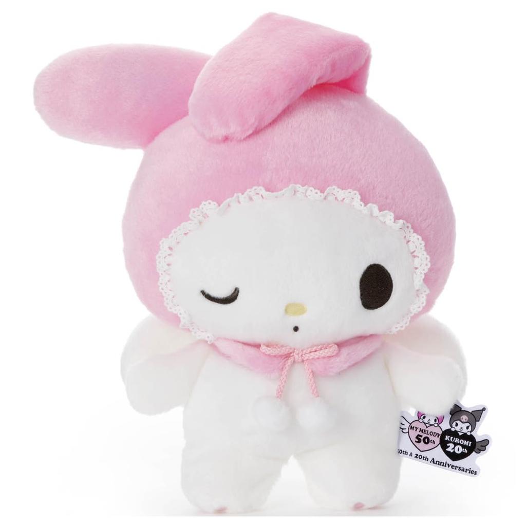 Sanrio Characters Pyokorin My Melody Plush Approximately 33cm (50th Anniversary) Toy, Tall.