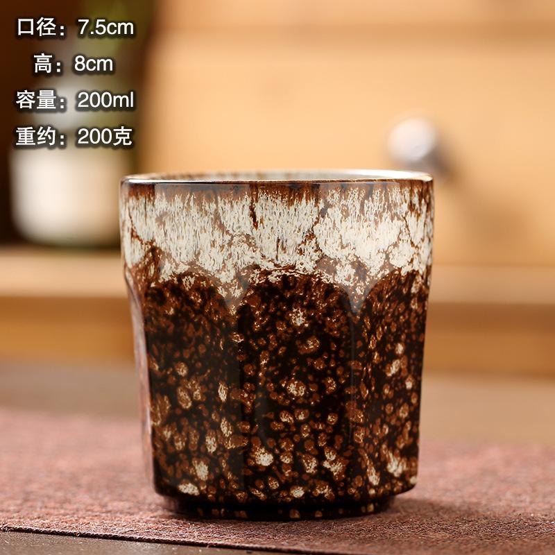 200ml Japanese Style Ceramic Coffee Cup Creative Kiln Change Milk Cup Household Office Drinkware Kung Fu Mugs Water Cup New