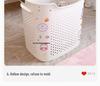 Large Capacity Bathroom Laundry Basket - Stylish Clothes Storage for Shower and Toilet
