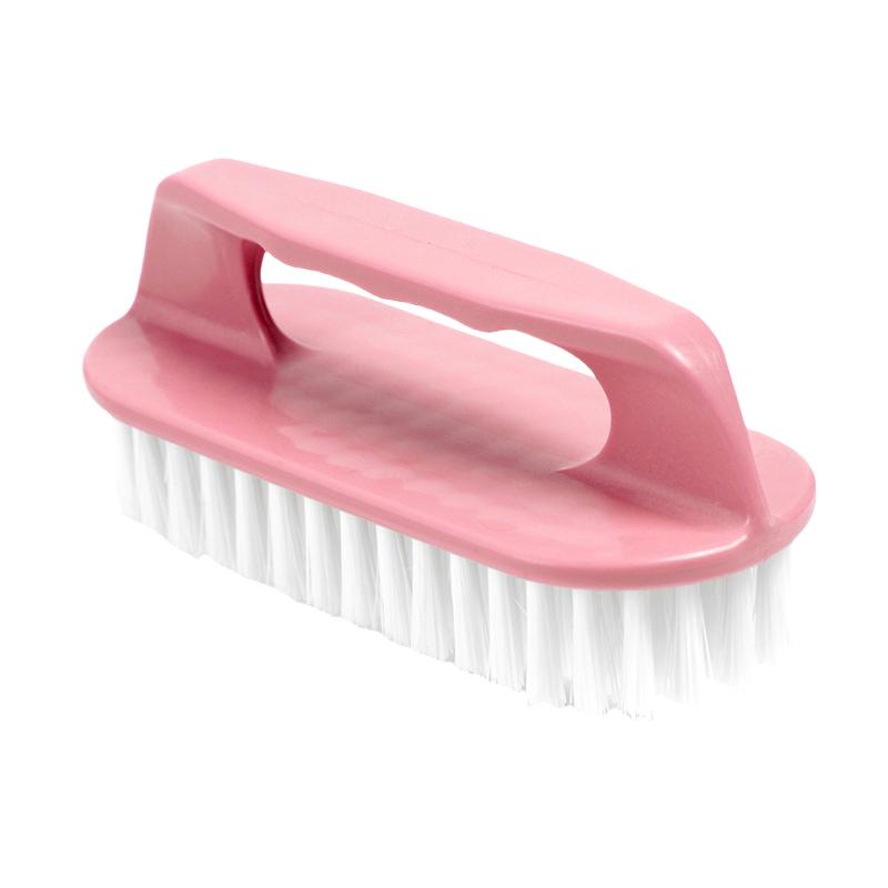 Cepillo para fregar con cerdas duras para ropa, zapatos, cepillo para fregar, cepillo portátil de plástico para limpieza manual, cocina y baño