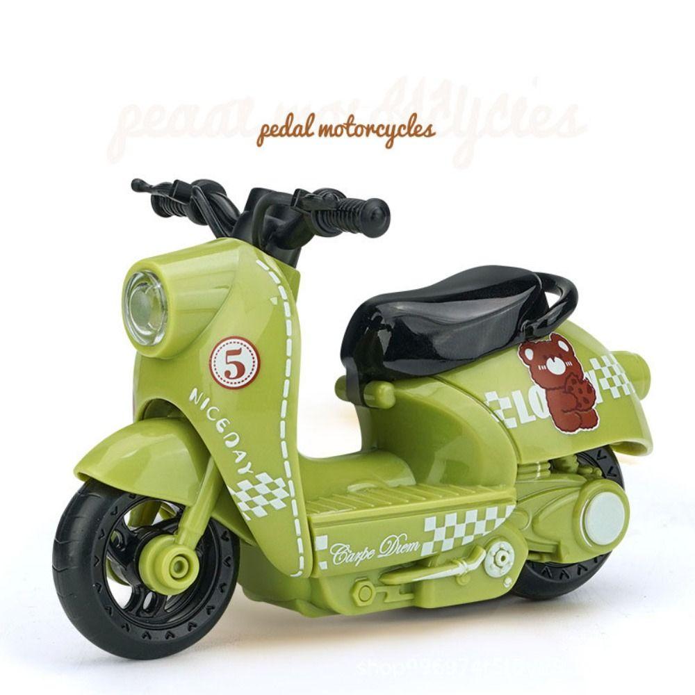 Miniature Zinc Zinc Alloy Motorcycle Model Inertia Motorcycle Pull Back Toy  Boy Children