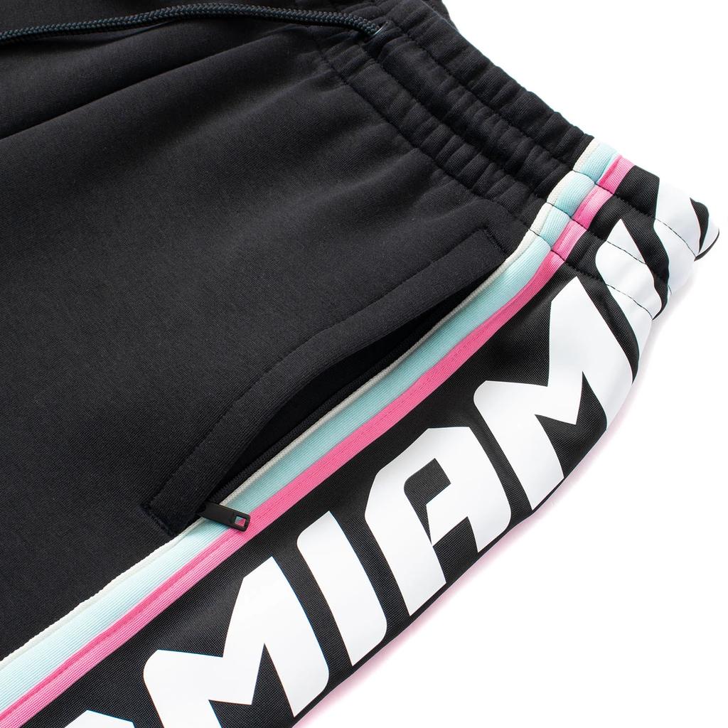 Li Ning Sports Série Basketball Imprimé Lettres Pantalon de Sport Jambe Droite Homme Bas Noir AKLR943-2