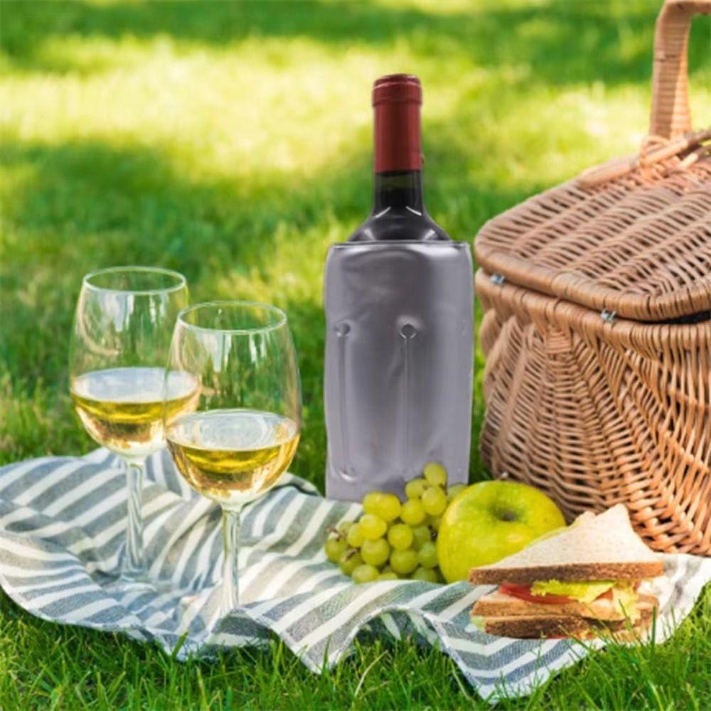 Quick-cooling Insulated Wine Cooler Sleeve Reusable Bottle Cooler Wine Chiller Sleeve Barbecue
