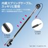 Ulanzi ZJ08 Microphone Boom Pole with Cold Telescopic Microphone Boom Arm with TRS Adjustable Metal Camera Microphone Camera Microphone 1kg Weight for
