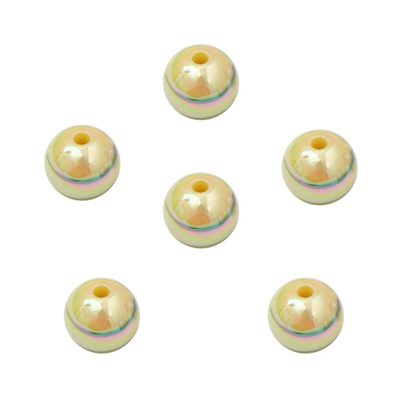 Mărgele acrilice Mărgele rotunde cu dungi colorate pentru bricolaj, colier, brățară, cercei, bijuterii