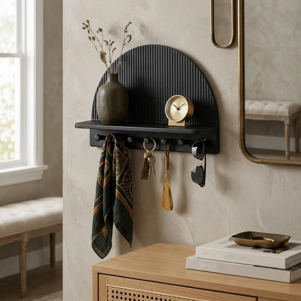 3D Printed Wall Mount Storage Rack Wall Decor Hanging Shelf Space Saving Wall Organizer Indoor