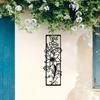 Metal Wall Art Black Iron Flower Sunroom Retro Decor