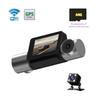 1/2/3 Channel WIFI GPS Car Dash Cam, with Dual 1080P Front AHD Rear Camera, Taxi Driving Video Recorder