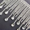 Beautiful Long Tassels Crystal Silver Diamond Chain Wedding Dress Necklace Garment Diy Decoration Sewing Costume Applique Trims