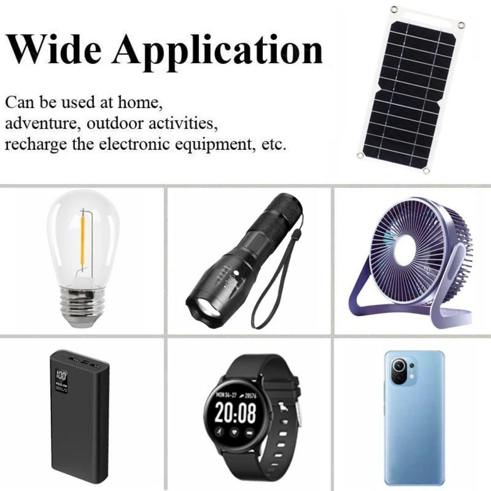 5V 6W USB Solar Charger Panel with USB Output Portable Solar System  For Mobile Phone Power Bank