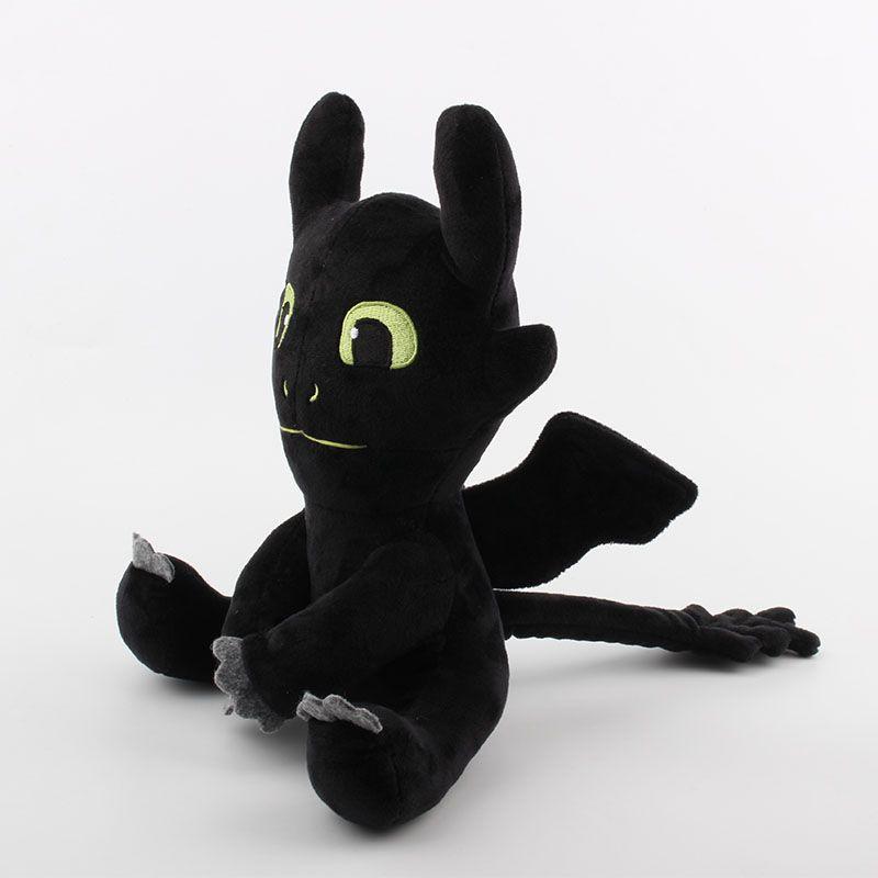 New How To Train Your Dragon 3 Plush Toy Light Fury Black Toothless Soft And Cuddly