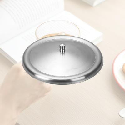 Stainless Steel Dustproof Lid Recyclable Coffee Mug Cover Replacement Accessories for Office Gym Use