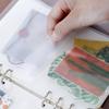 A5/A6 Loose-Leaf Storage Album: Frosted Transparent Bag with Stickers & 6-Hole Options