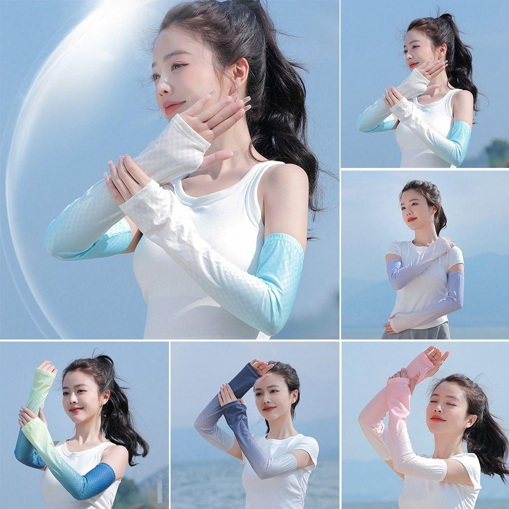 

Быстросохнущие рукава Ice Silk Защита от солнца Солнцезащитные рукава Удобные нарукавники для улицы