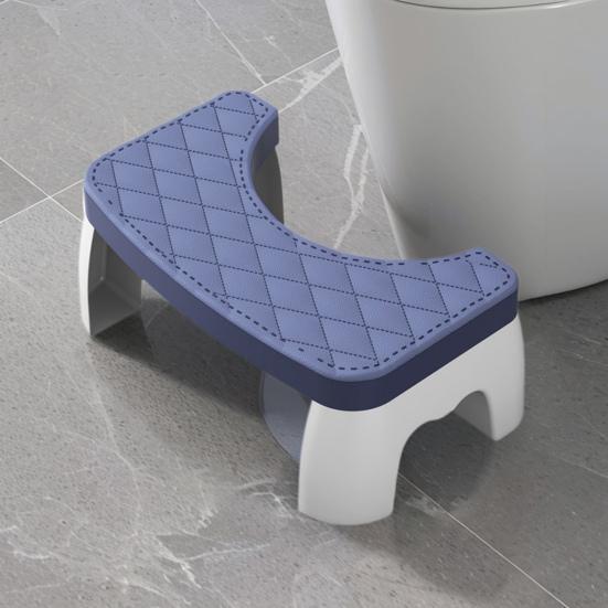 Taburet pentru olita de toaleta, 7 inch, rezistent, usor, miscari intestinale sanatoase Amelioreaza hemoroizii Constipatie Scaun de toaleta ergonomic