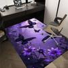 1PC Butterfly Flowers Carpet Ultra Soft, Thick & Absorbent, Non Slip Machine Washable Mat for Entryway