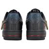 Nike Air Force 1 Slip Resistant Abrasion Resistant Low Top Skateboard Shoes Unisex Black Gold CW2288-001(Team113-S-BOX)