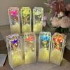 New Colorful Simulated Rose with Packaging Box LED Enchanted Galaxy Rose Ornament Mother's Day Valentine's Day Wedding Gifts