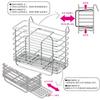 Wahei Freiz Large Stainless Steel Cutlery Pocket for Dish Drainer, SUI Gut SUI-6079