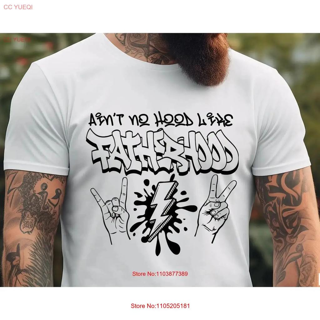 Aint No Hood Like Fatherhood Svg dad png Fathers Day Funny T Shirt digital download vintage Washed Stylish Soft streetwear