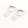 For Benz GLE GLS 2020-2022 Matte Silver Seat Headrest Button Frame Cover Trim 4*
