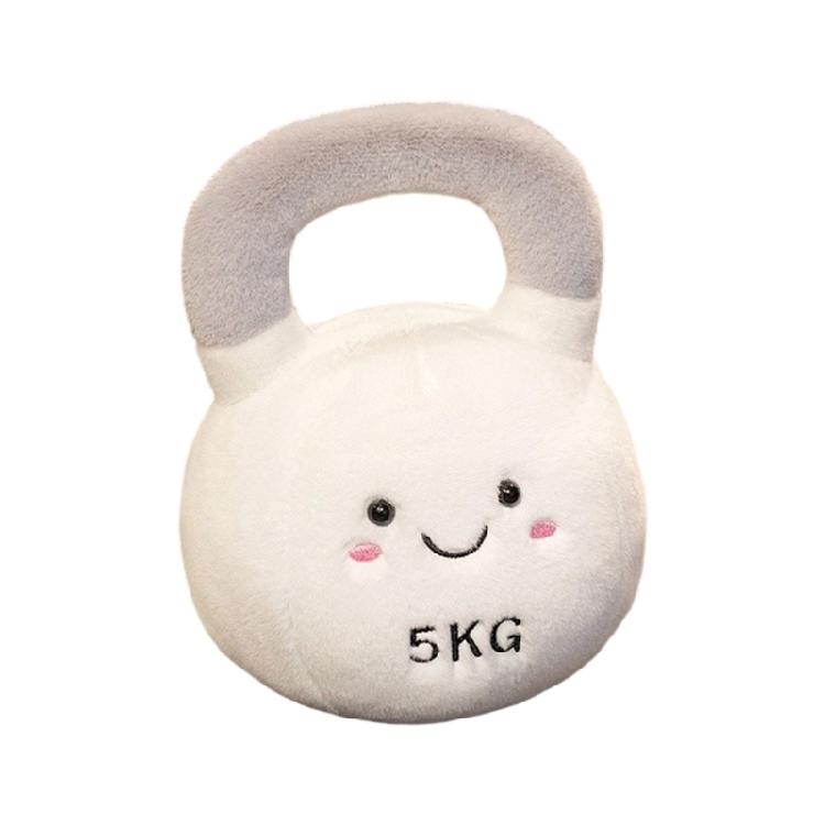Spielerisches ÜbungswurfkissenSpielzeug Weicher Plüsch Kettlebell Sensorische Entwicklung Babygeschenk Weiß
