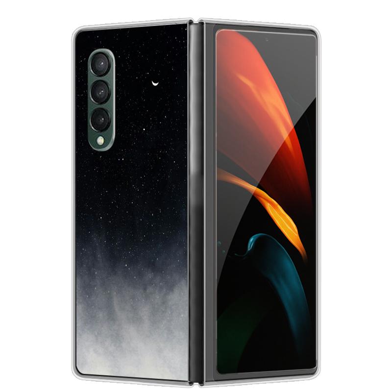 Etui na Galaxy Z Fold 7 6 5 3 4 2 Przezroczyste Twarde Składane Luksusowe Malowane Dla Samsunga Z Fold 7 Fold Specjalne Fold2 Przezroczyste Etui