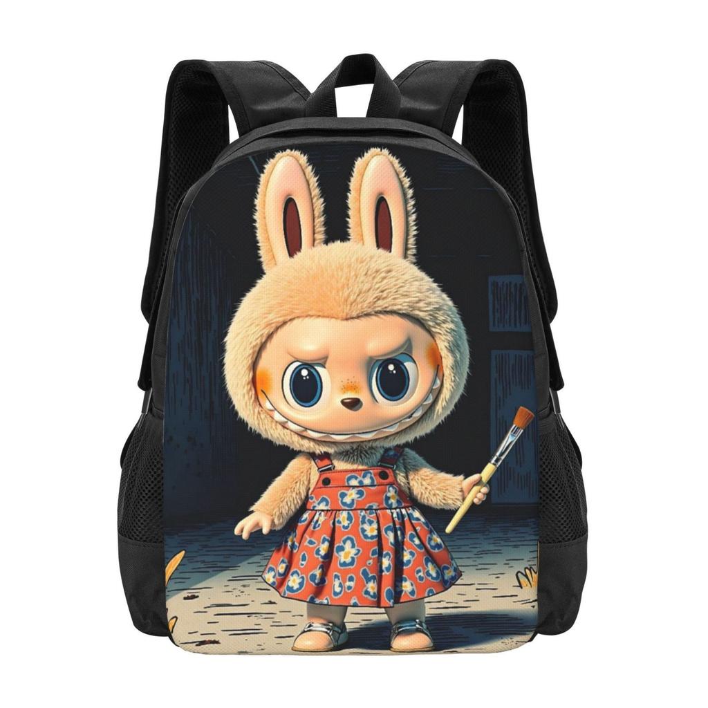 Backpack Student Full Print Schoolbag Cartoon Animation Large Capacity Wear-Resistant Backpack