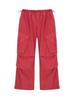 ASIF CALIE Parachute Cargo Pants Red
