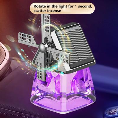 Auto Windmill Solar Perfume Air Car Freshener Aromatherapy Cute Car Energy Rotating Aromatherapy