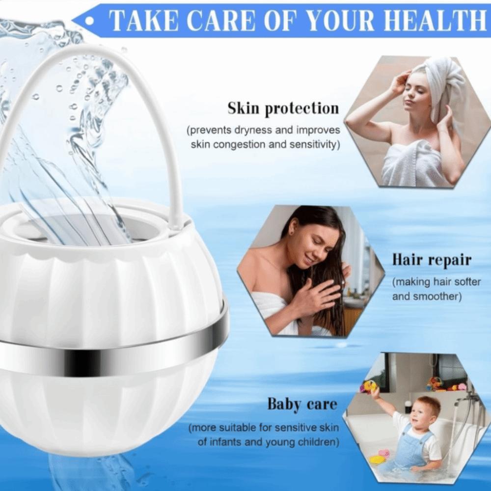 PP Material Portable Plastic Bathtub Water Filter Splash-proof Design Improve Water Quality Water Softener Efficient Filter